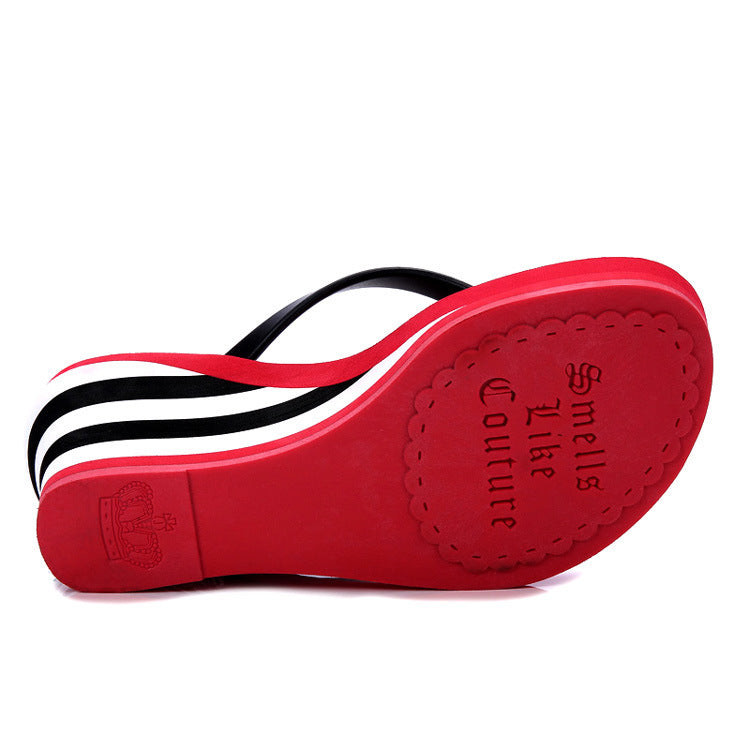 Platform Wedge Slippers