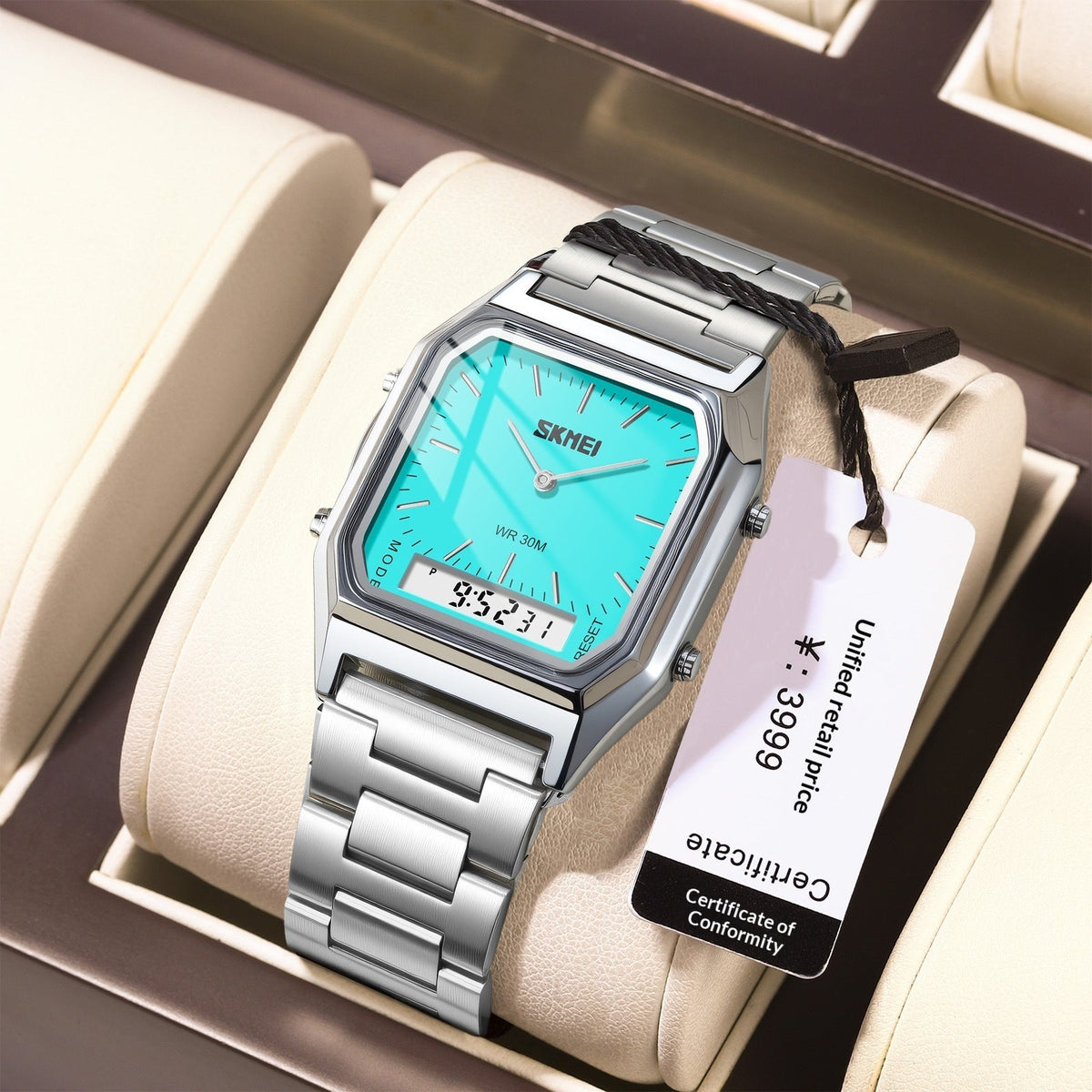Couples Business Wristwatch Minimalist Stylish Multi-functional Alarm Watch