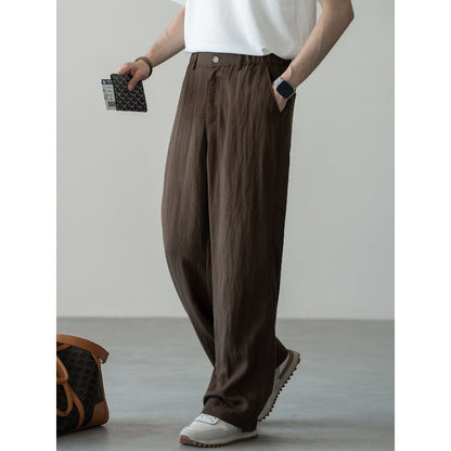 Breathable Textured Casual Pants For Men