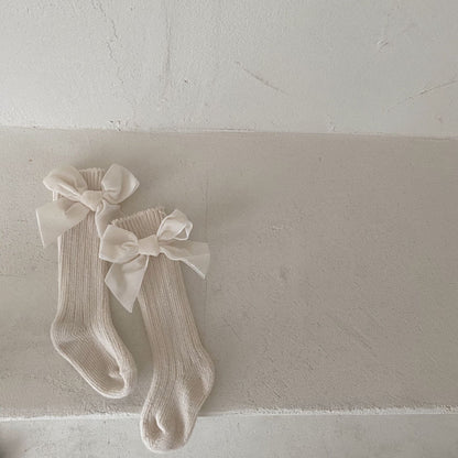 Bowknot woolen baby socks