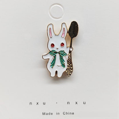 Creative And Adorable Brooches In Various Designs Featuring Animals, Flowers, And Fruits