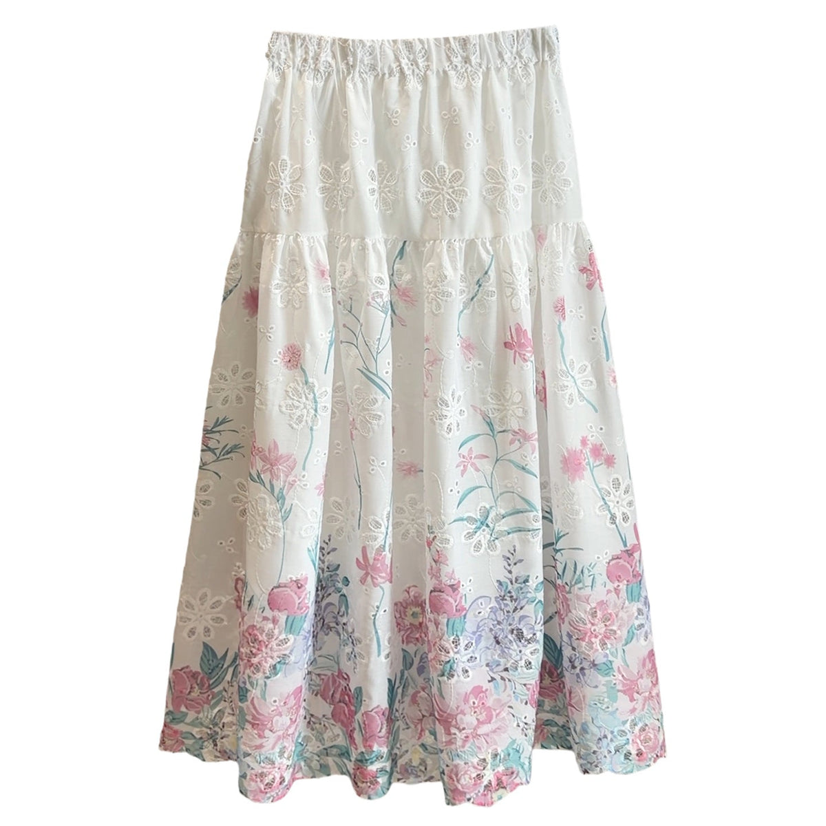 Casual Versatile A-line Midi Skirt With A Flared Hem