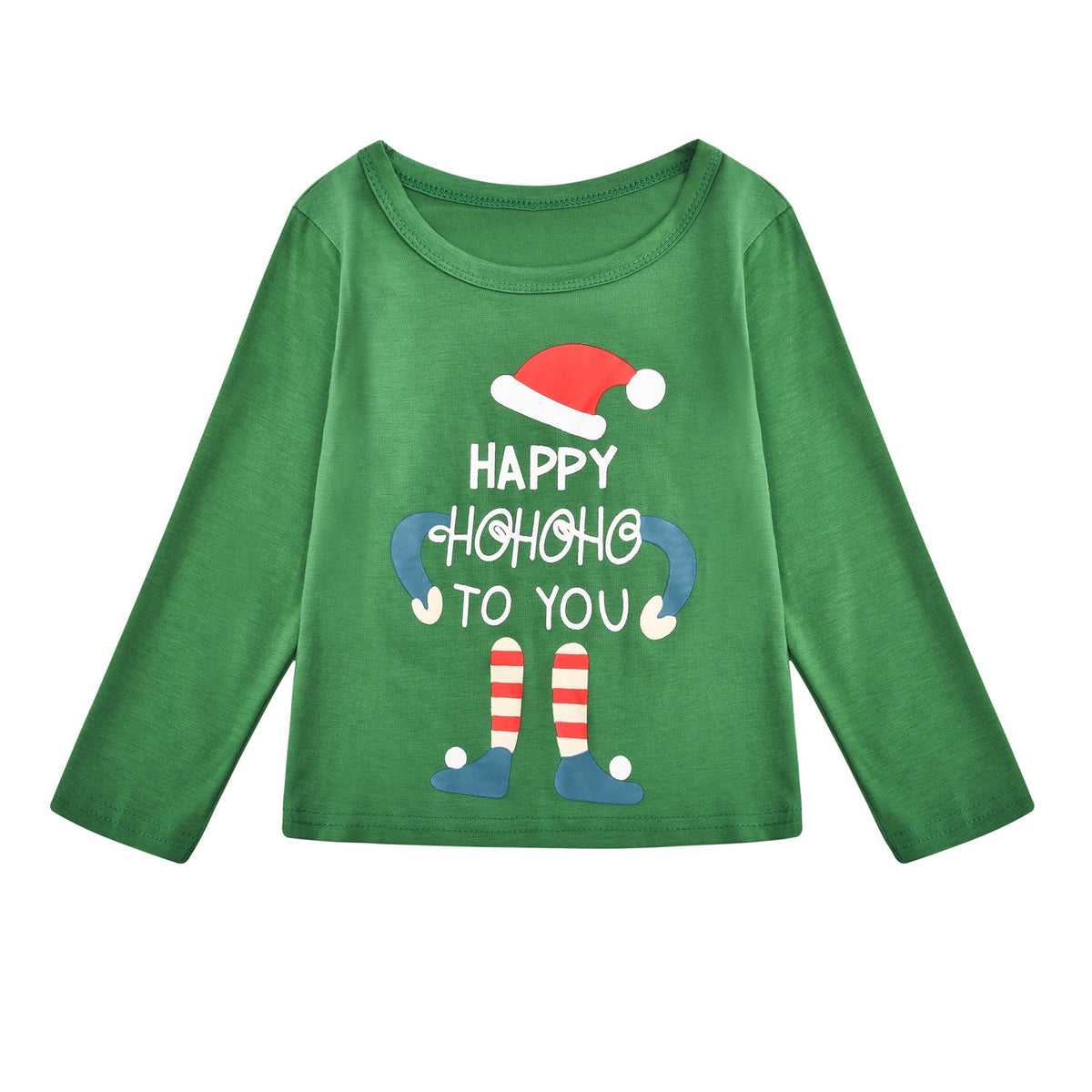 Set Christmas Puppet Print Parent-child Outfit