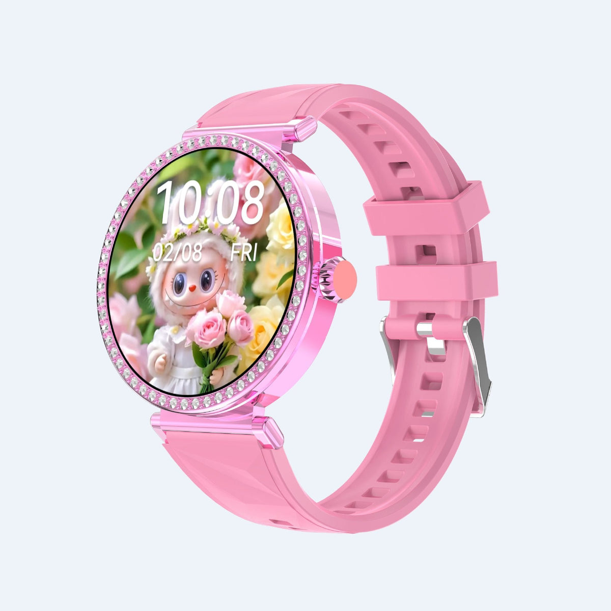 Fashionable High-definition Smartwatch With Diamonds