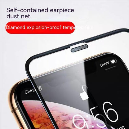 Privacy tempered film dustproof net full-cover screen protector