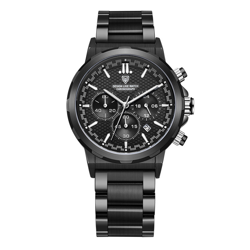 Classic Multifunction Steel Watch