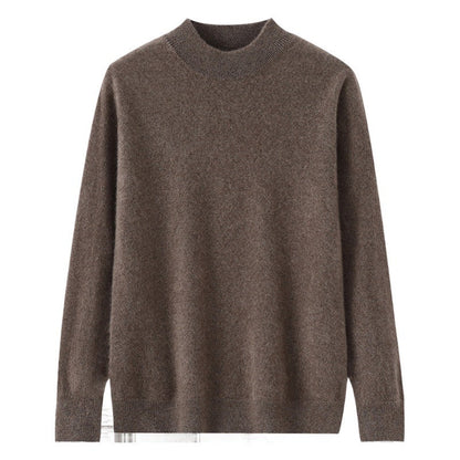 Men's Casual Loose-Fitting Cashmere Base-Layer Sweater