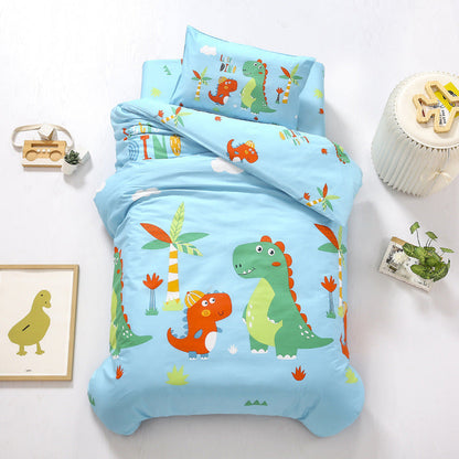 Cotton Kindergarten Three-piece Bedding Set