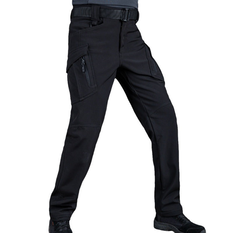 Thickened Camouflage Fleece Training Pants Warm Hiking Pants