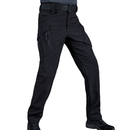 Thickened Camouflage Fleece Training Pants Warm Hiking Pants