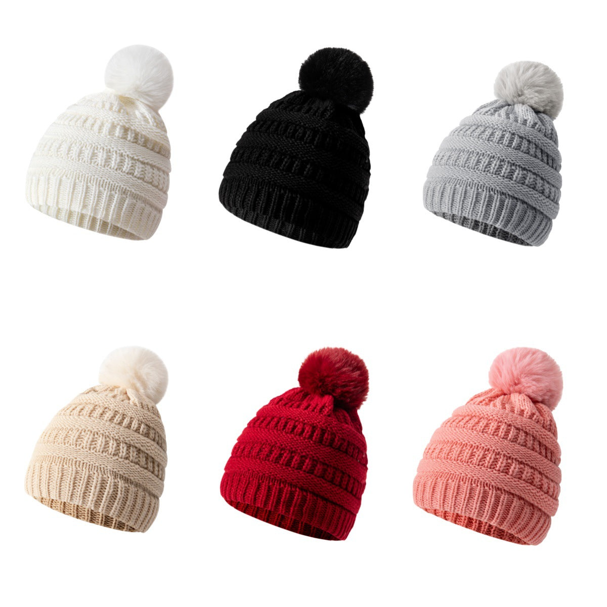 Fashionable Thickened Knitted Wool Warm Hat