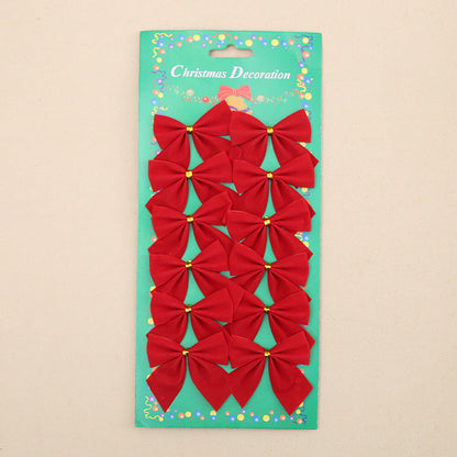 Christmas Tree Bow Ornament Decor