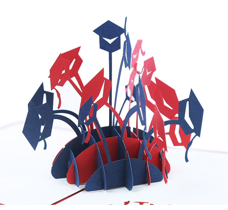 Creative 3D Graduation Greeting Card