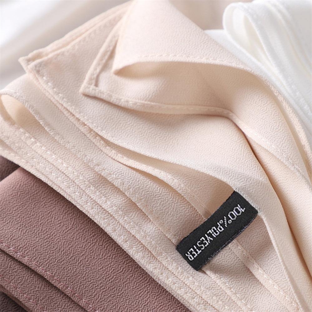 Soft Draping Solid-color Scarf For Women