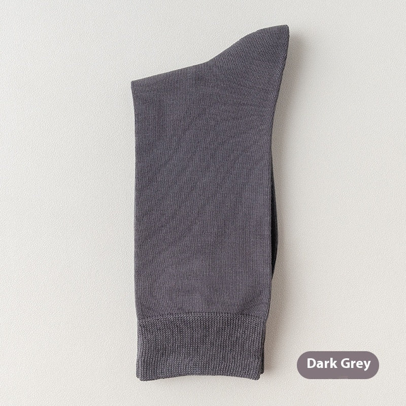 Mid-calf Spring And Autumn Pure Cotton Business Men Socks