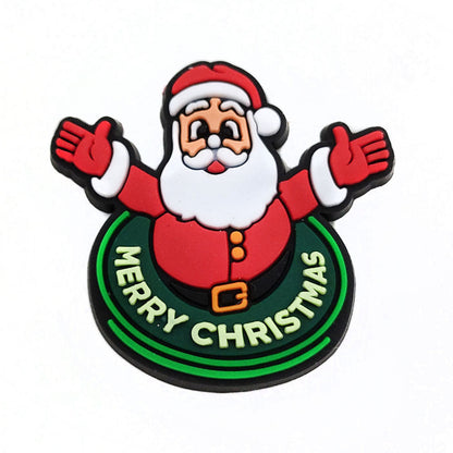 Christmas Accessories PVC Soft Rubber Shoe Buckles