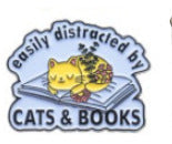 Geometric Cartoon Book Brooch