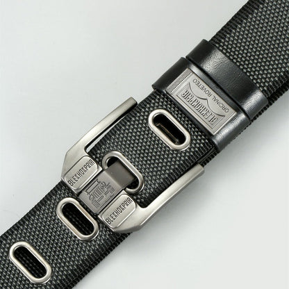 Pin Buckle Canvas Belt Cargo Pants Casual Retro Decorative Belt Fashion Men