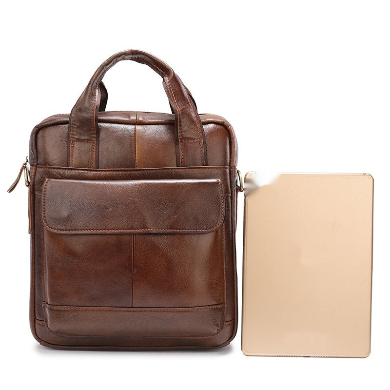 Vertical Briefcase Retro Men's Bag Handbag