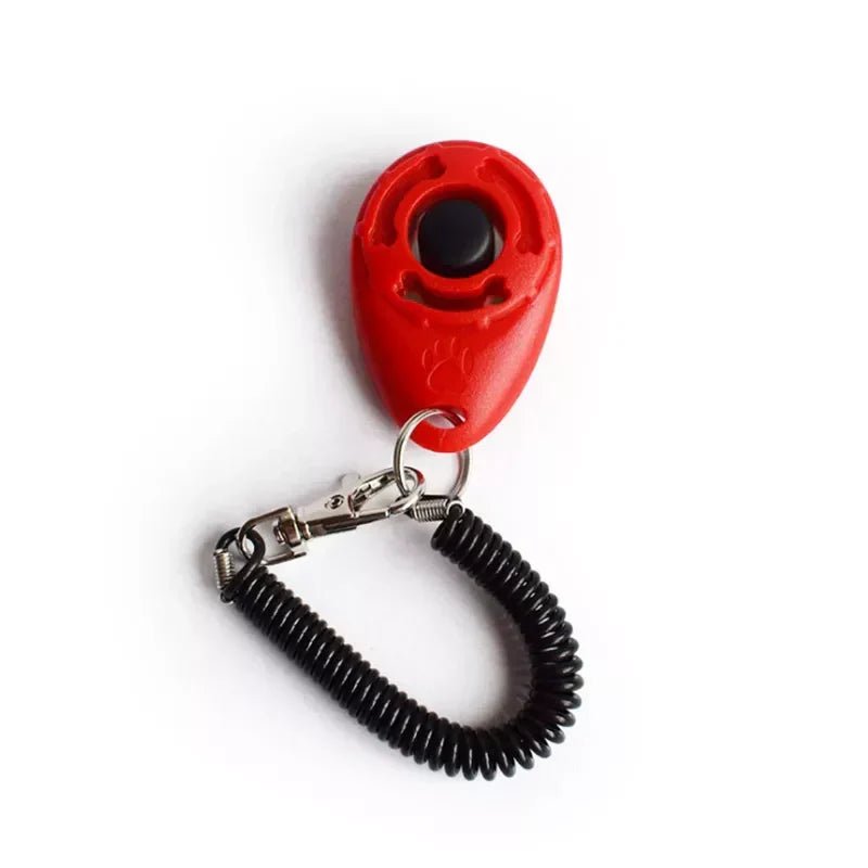 Dog Training Clicker Pet Cat Plastic New Dogs Click Trainer Aid Tools Adjustable Wrist Strap Sound Key Chain Dog Supplies - velouriva