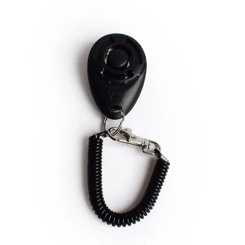 Dog Training Clicker Pet Cat Plastic New Dogs Click Trainer Aid Tools Adjustable Wrist Strap Sound Key Chain Dog Supplies - velouriva