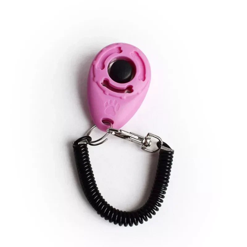 Dog Training Clicker Pet Cat Plastic New Dogs Click Trainer Aid Tools Adjustable Wrist Strap Sound Key Chain Dog Supplies - velouriva