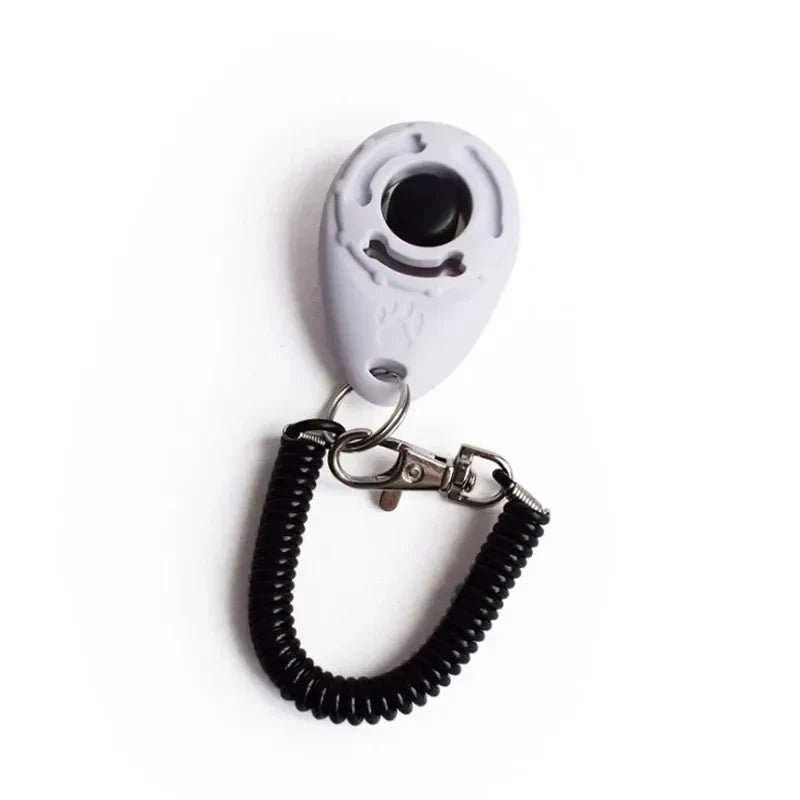 Dog Training Clicker Pet Cat Plastic New Dogs Click Trainer Aid Tools Adjustable Wrist Strap Sound Key Chain Dog Supplies - velouriva