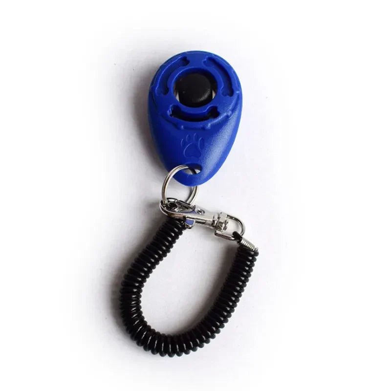 Dog Training Clicker Pet Cat Plastic New Dogs Click Trainer Aid Tools Adjustable Wrist Strap Sound Key Chain Dog Supplies - velouriva