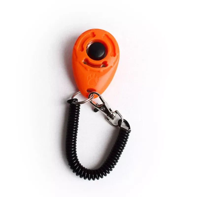 Dog Training Clicker Pet Cat Plastic New Dogs Click Trainer Aid Tools Adjustable Wrist Strap Sound Key Chain Dog Supplies - velouriva