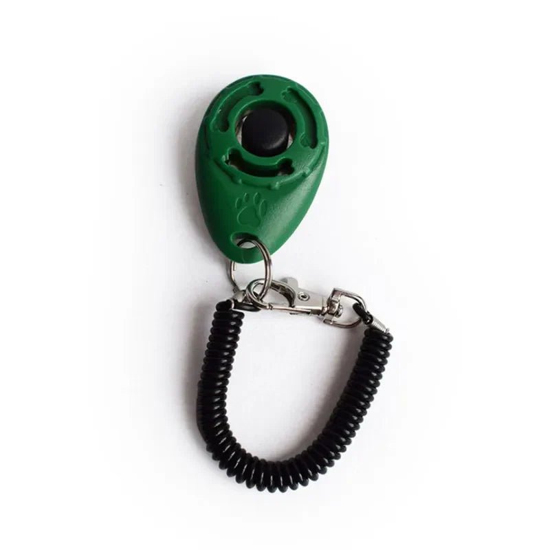Dog Training Clicker Pet Cat Plastic New Dogs Click Trainer Aid Tools Adjustable Wrist Strap Sound Key Chain Dog Supplies - velouriva