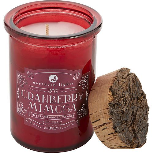 CRANBERRY MIMOSA SCENTED by Northern Lights SPIRIT JAR CANDLE - 5 OZ. BURNS APPROX. 35 HRS.