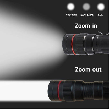 Portable Mini USB Rechargeable LED Flashlight for Outdoor