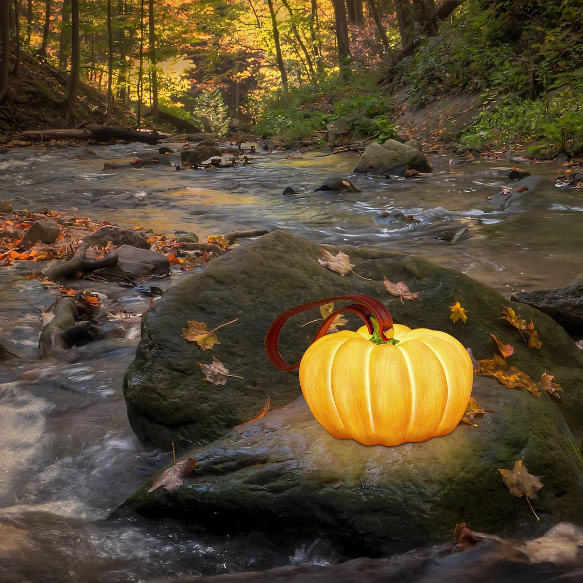 USB Pumpkin Lantern - Rechargeable