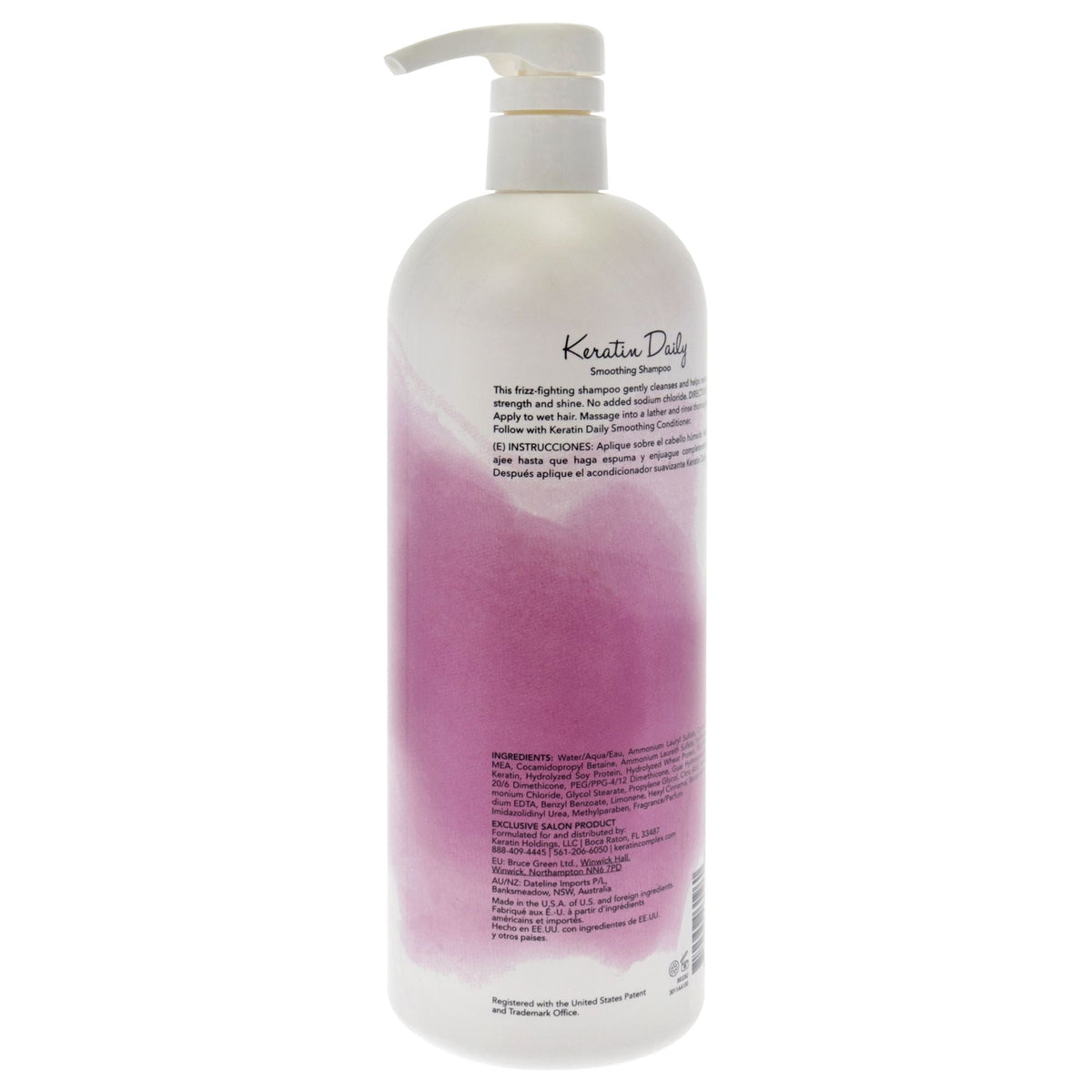 Keratin Daily Shampoo by Keratin Perfect for Unisex - 32 oz Shampoo