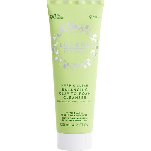 Lumene by Lumene Nordic Clear Balancing Clay-to-Foam Cleanser --125ml/4.2oz
