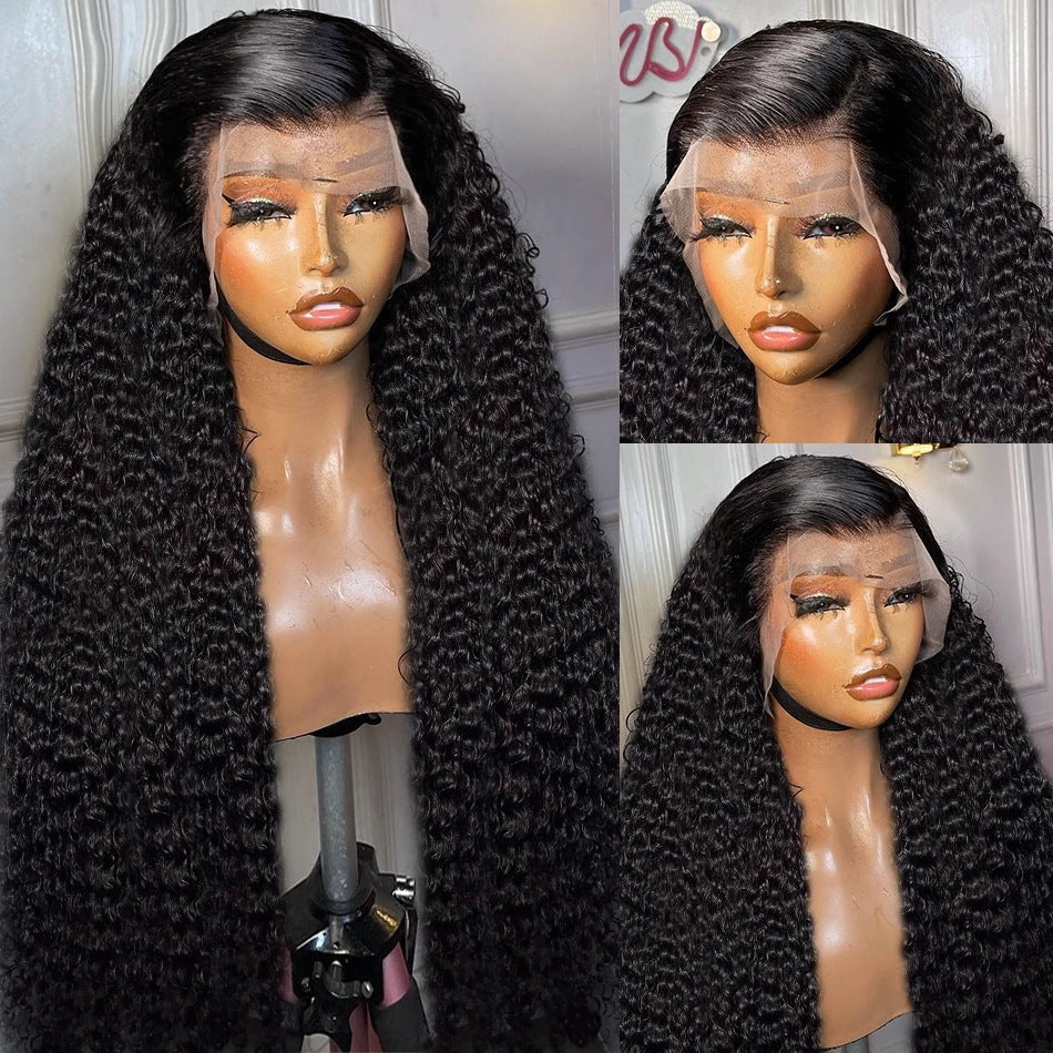 13x6 Front Lace Wig Female Medium Long Curly Hair Hair Cover