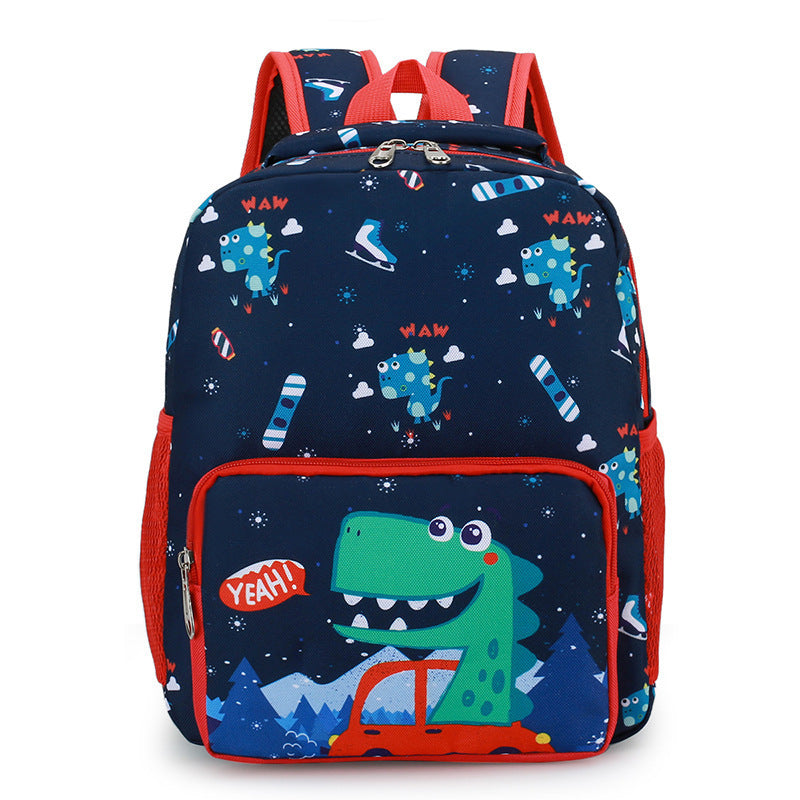 Cute Dinosaur Kindergarten Cartoon Backpack for Boys and Girls