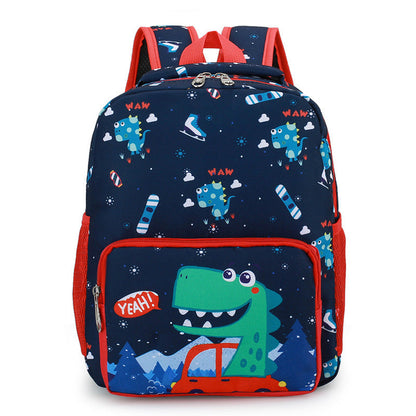 Cute Dinosaur Kindergarten Cartoon Backpack for Boys and Girls