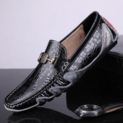 First Layer Cowhide Casual Shoes For Men