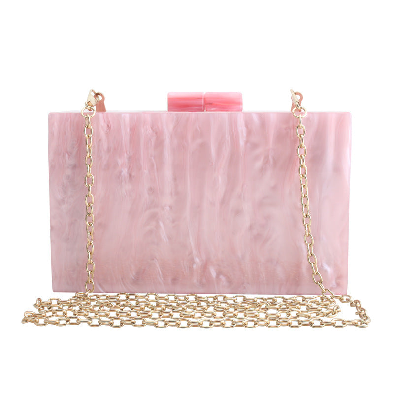 Marble Pattern Acrylic Handbag for Women