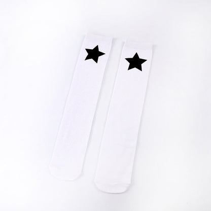 Five-pointed Star Middle Tube Children Over Knee Socks