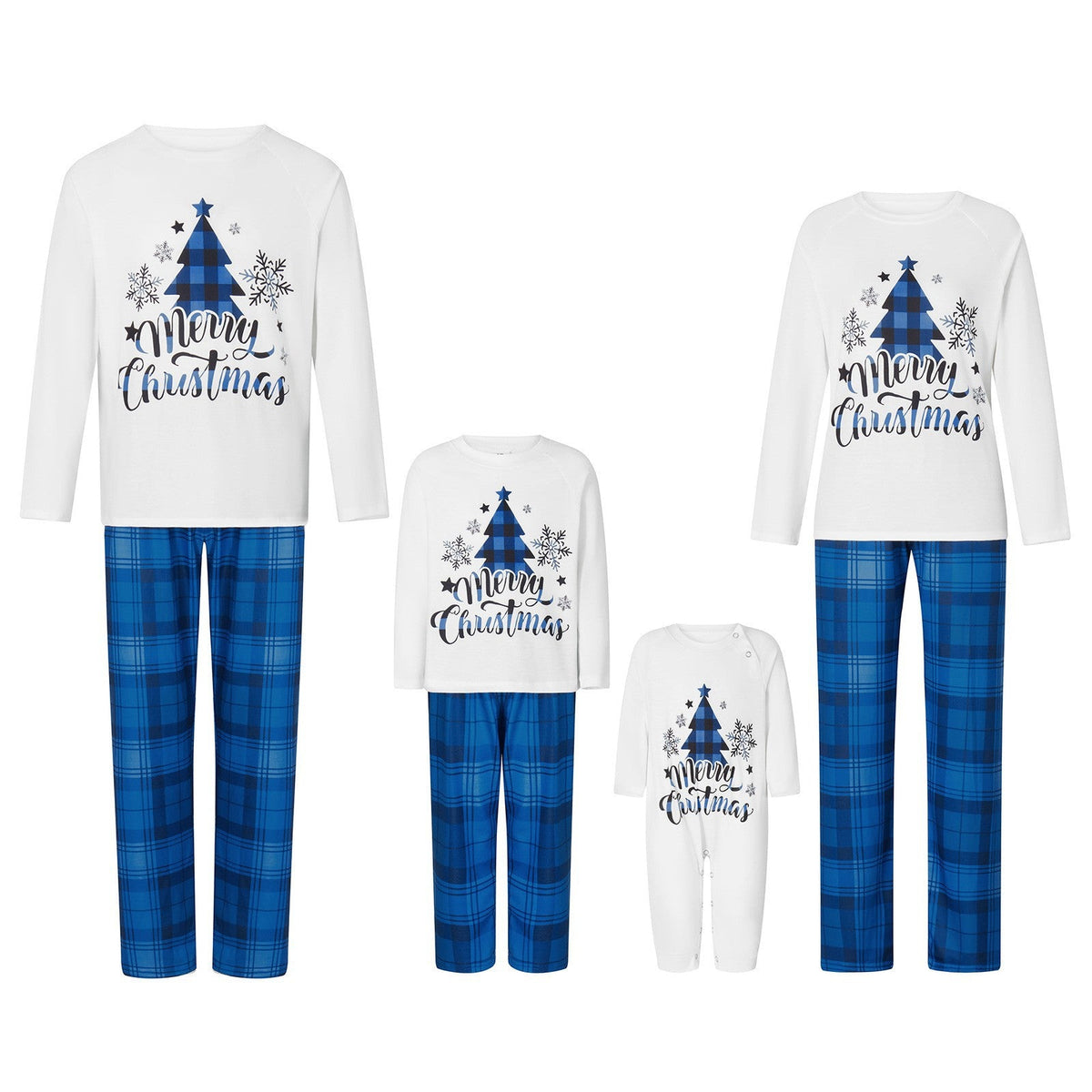 Christmas Cotton Pajama Set, Parent-child Matching Print