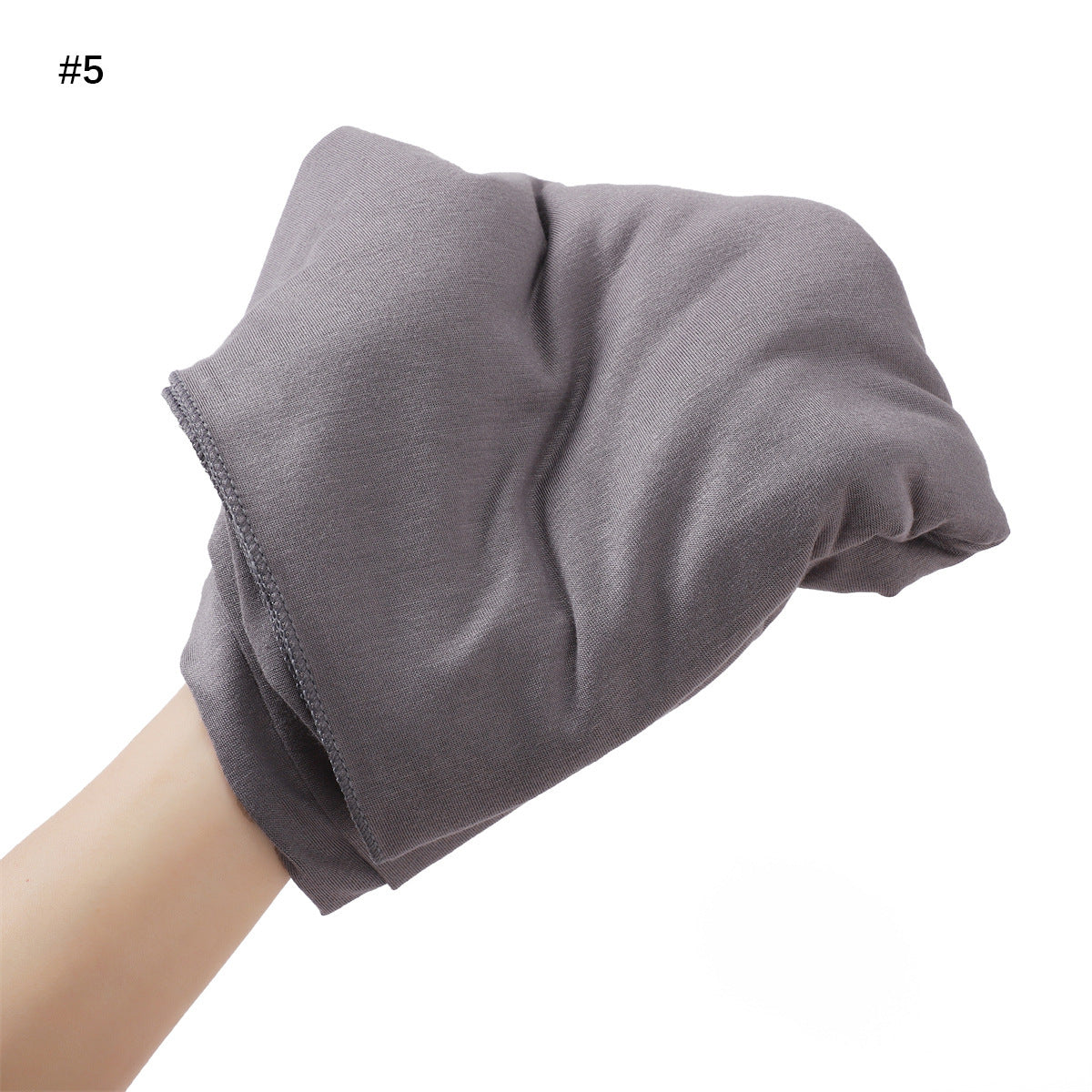Solid-color Large-size Modal Sweatband Single-color Mercerized Cotton Turban Headscarf