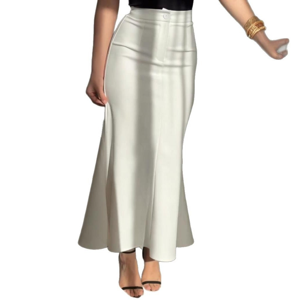 Womens Stylish Versatile Long Skirt