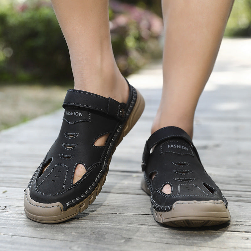 New Plus Size Closed Toe Sandals For Men
