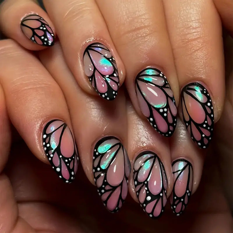 3D Almond-shaped Wearable Nails