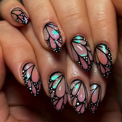 3D Almond-shaped Wearable Nails