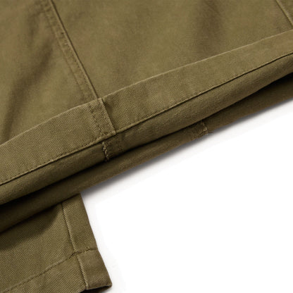 Multi-pocket Straight-leg Cotton Work Pants