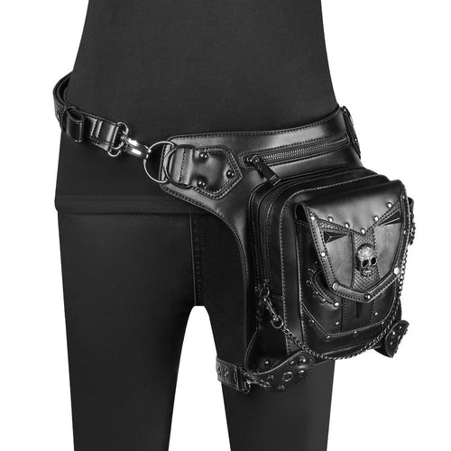 Skull Chain Crossbody Bag