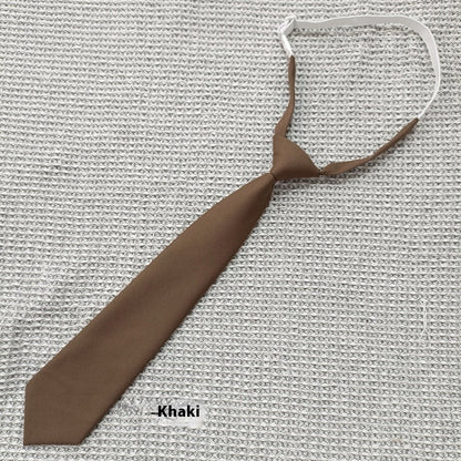 Solid Color Navy Blue Tie Men's Tie